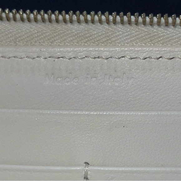 Celine Logo Leather Colorblock Long Wallet - Picture 11 of 12